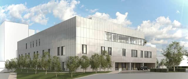 An artist's impression of how the proposed new multi-million orthopaedic centre at the Victoria Hospital, Kirkcaldy, will look.