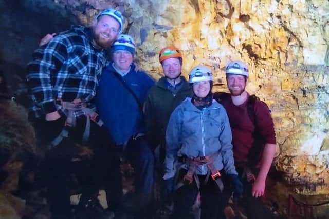 Paul Younger with his family in Iceland (Pic: Brain Tumour Research)