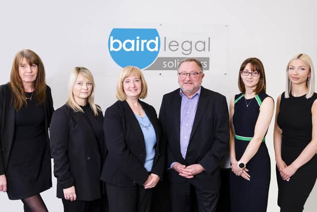 Angela Shaw, Legal Executive, Dawn Davidson Paralegal, Carolyn Bean Head of Private Client, John McAndrew Consultant, Madison Hortin Trainee Paralegal, Kelly Matthews Head of Commercial (Pic: Ian Georgeson)
