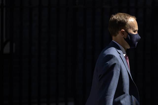 Matt Hancock leaves 10 Downing Street . (Photo by Rob Pinney/Getty Images)