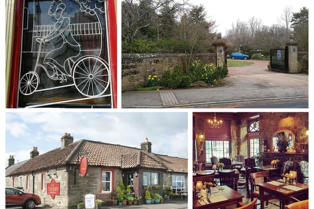 Venues shortlisted in The Scottish Hospitality Awards 2023 - clockwise from top left, The Penny Farthing; St Andrews Botanic Gardens, The Boudingait, Cupar and The Tavern at Strathkinness.