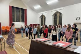 Members of Kirkcaldy Youth Music Theatre (KYMT) in rehearsals for their latest production Sister Act.  (Pic: submitted)