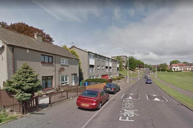 A child was hit by a car in Fair Isle Road, Kirkcaldy on Wednesday, 12 May.