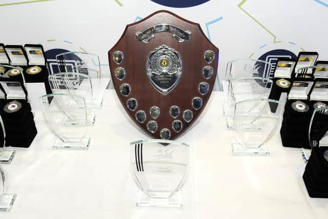 The trophies up for grabs at the 2023 awards (Pic: Paul Cranston)