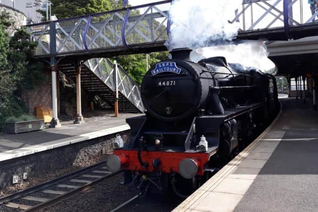 The Scottish Railway Preservation Society is celebrating its 60th anniversary by running a special steam hauled train to Inverness on Saturday 4th September. This train will pick up passengers in Fife at Dalgety Bay, Kirkcaldy, and Ladybank. Pic: SRPS.