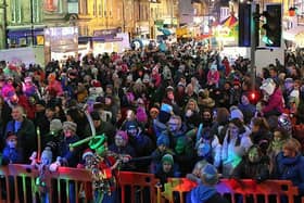 The big Christmas light switch on takes place in Cupar this weekend.
