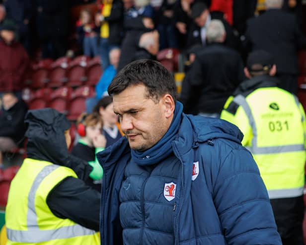 Raith Rovers boss Ian Murray pictured at Ochilview on Saturday (Pic by Ian Cairns)
