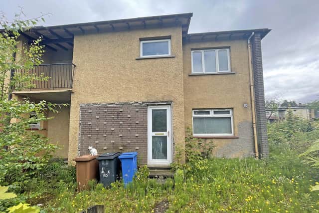 The house in Glenrothes goes under the hammer next month.