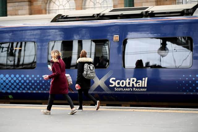 ScotRail services will be impacted by Network Rail strikes this week. Picture: John Devlin