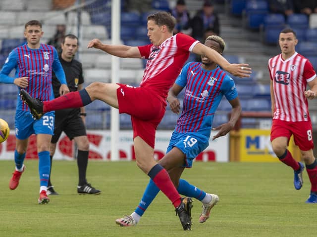 Christophe Berra in commanding form against Inverness Caledonian Thistle (picture by Trevor Martin)