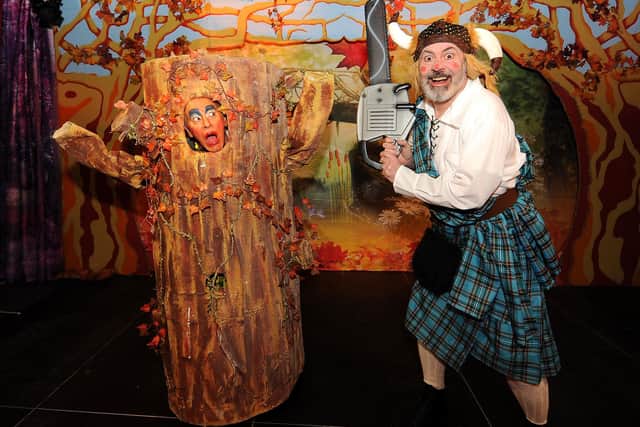 Billy Mack and Mark McDonnell in a scene from Ya Wee Sleeping Beauty (Pic: Fife Photo Agency)