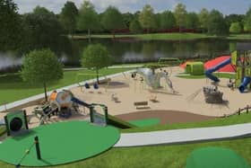 An \artist's impression of the proposed playpark at Lochore Meadows