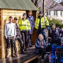 The team spent the day building a ‘Thunderbox’ composting toilet for the use by children, families and staff at the facility in Leven. (Pic: Stuart Nicol Photography)