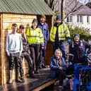 The team spent the day building a ‘Thunderbox’ composting toilet for the use by children, families and staff at the facility in Leven. (Pic: Stuart Nicol Photography)