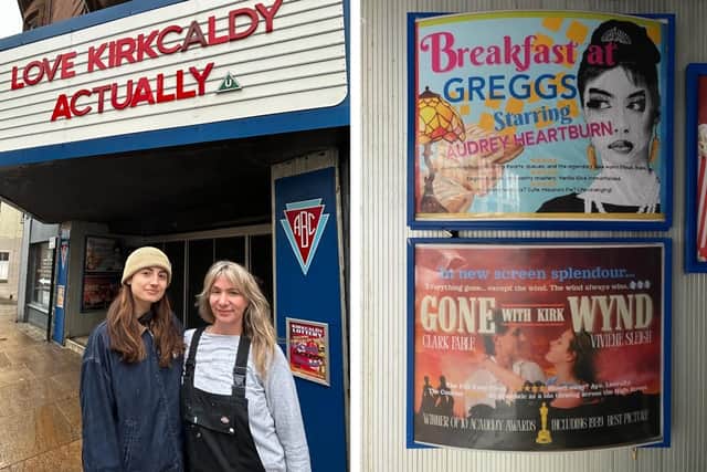 The front of the old ABC Cinema has been transformed by artists Lisa Graef and Susan Warner (Pic: Submitted)