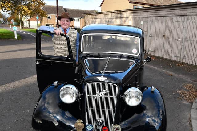 Callum and his car has already proven popular, with parents and children delighted to see it on the Lang Toun streets (Pic: Fife Photo Agency)