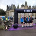 Sean Brown, Craig Stokes, Ryan Campbell-Hodge and Ryan Cuthbert after finishing Falkirk seven-hour Ultra
