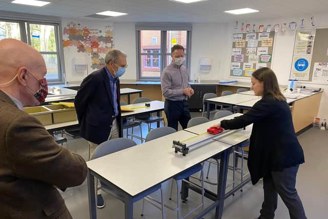 US-based owner and CEO Carl Johnson and Engineering Manager Graeme Morland met with Science, Technology, Engineering and Science (STEM) teachers and pupils to see some of the equipment they had purchased for the school in action. Clas-SiC is passionate about innovation and inspiring the next generation of Scientists and Engineers, with investment in education a key part of the company's purpose. Since 2021, Clas-SiC has donated £15,000 to Kirkcaldy High School, with further investment planned for 2022.