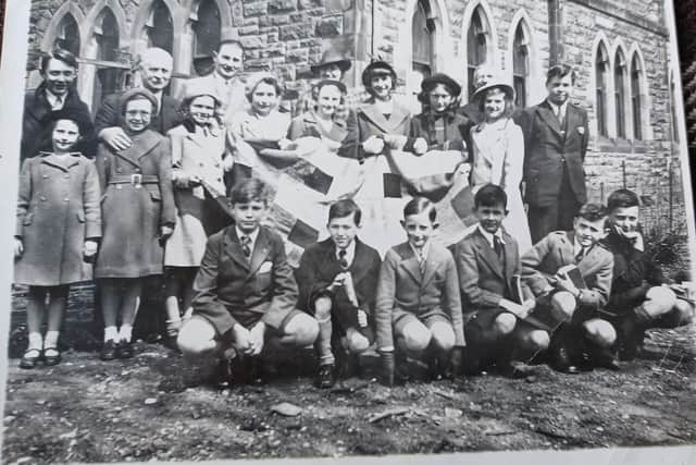 School days - Robert Fyfe pictured centre, front row, in his Kirkcaldy schooldays