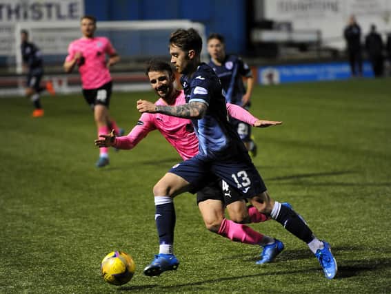 Brad Spencer on the ball against Inverness (Pic: Fife Photo Agency)