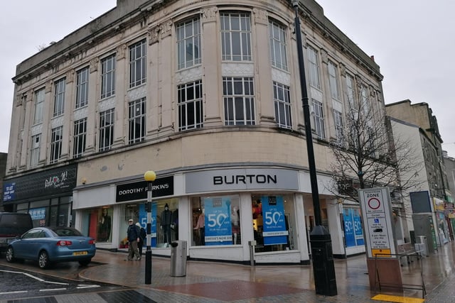 The striking building that was once Burton Menswear in High Street, Kirkcaldy