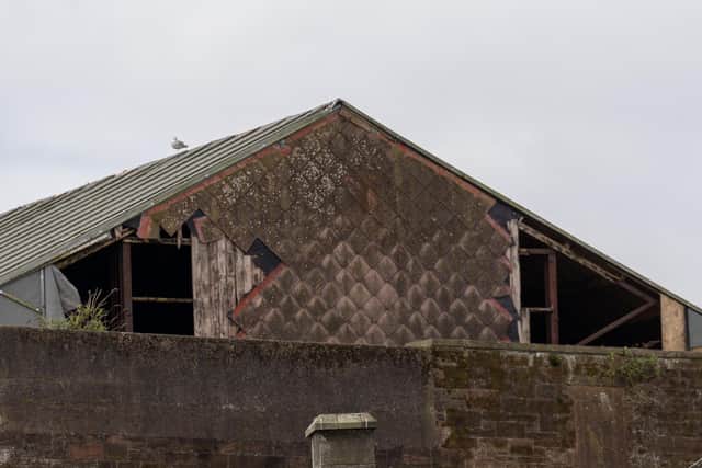 The gaping holes in the roof (Pic: Cath Ruane)
