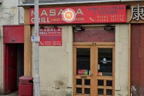 Masala Grill at 15a Carnegie Drive Dunfermline Fife.
Rated on July 21