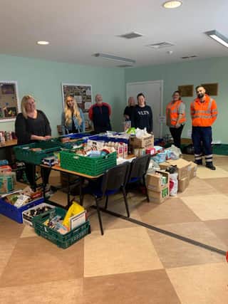 Some of the team working at the Cottage Centre in Kirkcaldy to provide help for local families at this time