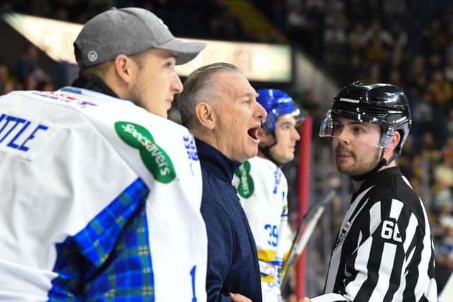 Tom Coolen vents from the bench at Nottingham (Pic: Panthers Images)