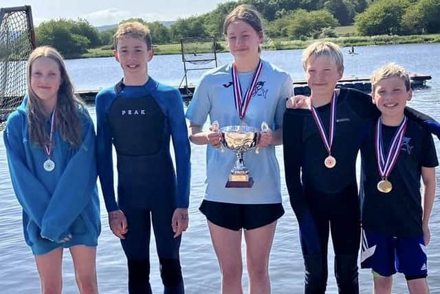 Irys Blair, Adam Selbie, Kristin Mackay, Ethan Pate and Caleb Gray at Lochore Meadows