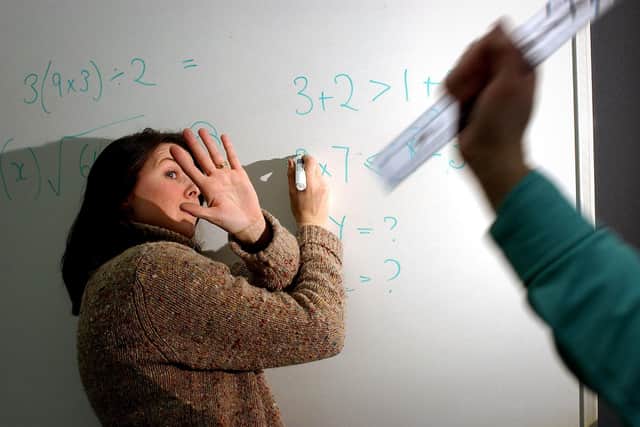 The survey revealed the extent of the abuse and violence against teachers - pictured posed by models (Pic: TSPL)