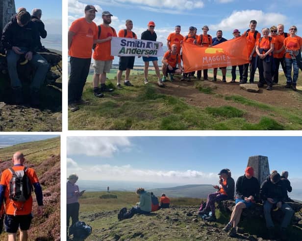 The walkers who took on the Four Peaks Challenge raised over £16,000 (Pics: Maggie's Fife)