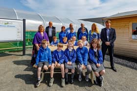 Local pupils at the launch of St Monans Allotments and Community Growing site. (Pic: Fife Council)