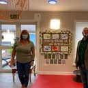 Kirkcaldy and Cowdenbeath MP Neale Hanvey is pictured with Pauline Buchan at the Cottage Family Centre in Kirkcaldy.