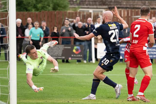 Zak Rudden scores winner in 1-0 league cup group stage win for Dundee at Bonnyrigg Rose on July 18 last year (Pic by Paul Devlin/SNS Group)