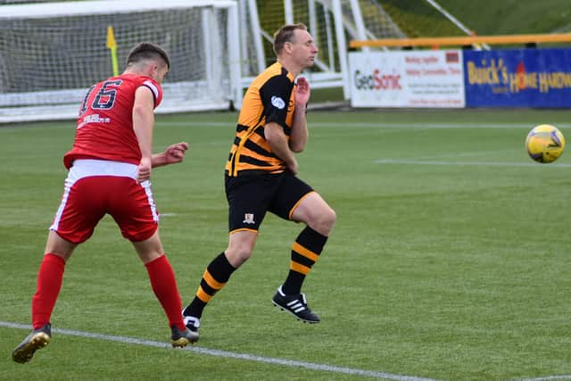 Jamie Semple opens his account for East Fife in style. All pics Kenny Mackay
