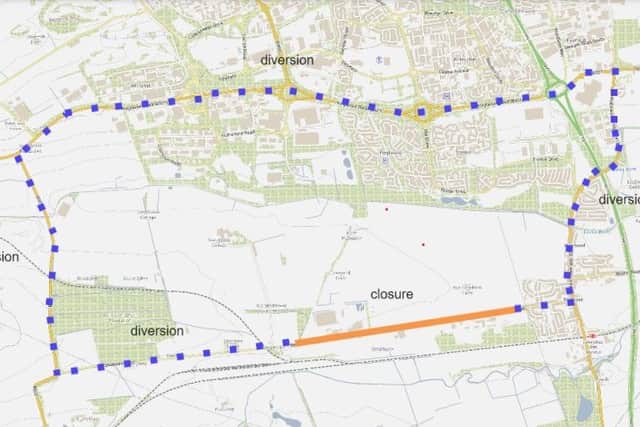 A diversion will be in place while the work is carried out.