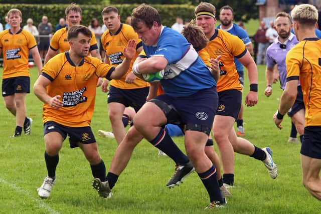 Connor Wood on the attack for Kirkcaldy v Gordonians (Pics by Michael Booth)