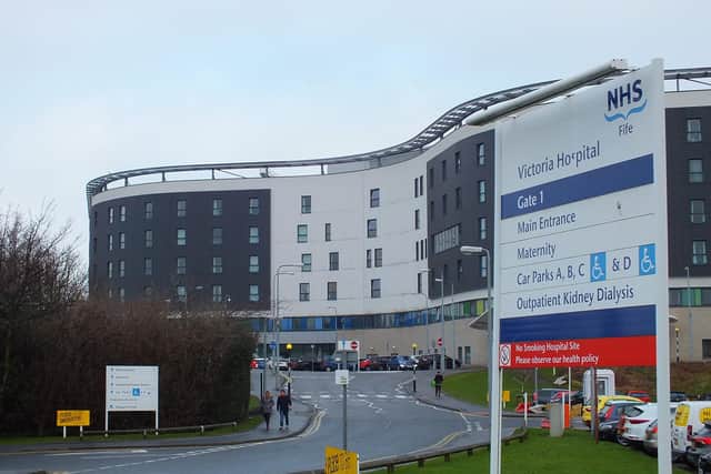 Victoria Hospital, Kirkcaldy, where new restrictions on visiting have been introduced