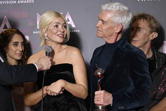 Holly Willoughby and Phillip Schofield at the National Television Awards 2022 (Pic: Gareth Cattermole/Getty Images)