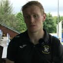 Jonathan Page talking to East Fife TV after Saturday's 1-1 draw at Stranraer (Pic: East Fife TV)