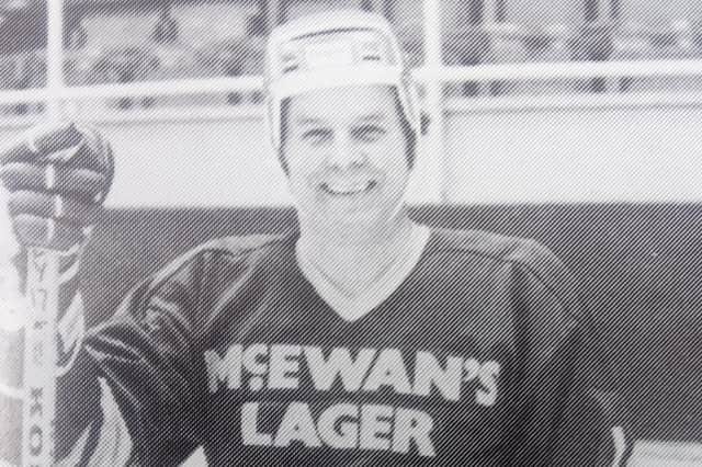 Fife Flyers - Joe McIntosh, pictured playing in the 1980 International Cup Ice Hockey tournament - the fifth annual Old-Timers competition, staged at Kirkcaldy Ice Rink.