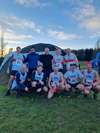 Fife AC men's team who competed at Bathgate (Submitted pics)