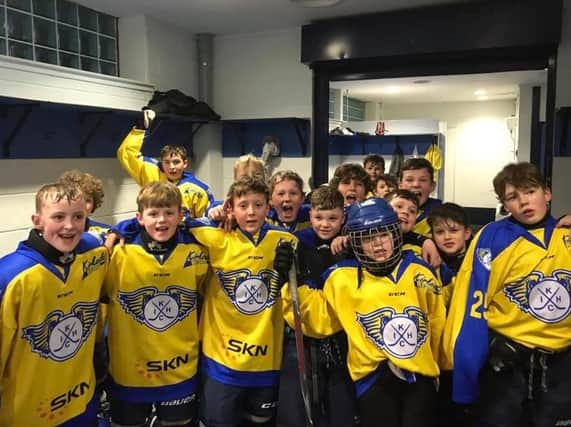 Youngsters from Kirkcaldy Ice Hockey Club