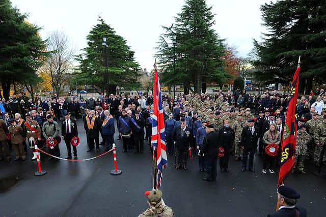 Parades and services of remembrance will take place at war memorials across the Kingdom on Sunday, November 13.  Pic: Fife Photo Agency.