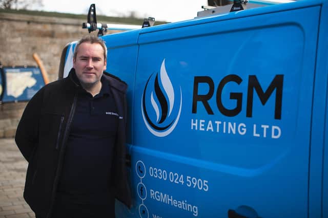 Graeme Robertson, director of RGM Heating,  is concerned about future funding for his charity which helps families facing rising energy bills and the cost of living crisis.