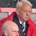 Raith Rovers owner John Sim watching them win the 2022 SPFL Trust Trophy final against Queen of the South in Airdrie in April (Photo by Paul Devlin/SNS Group)