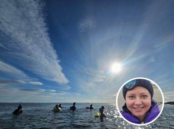 The book contains 50 stories from 50 women who take part in cold water dips around the world (Pic: Laurie Graham)