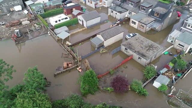 Cardenden flooded after the torrential rainstorm (Pic: George Zielinski)
