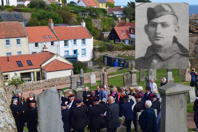 The ceremony to mark the final resting place of Private Easson (Pic: Jerzy Morkis)